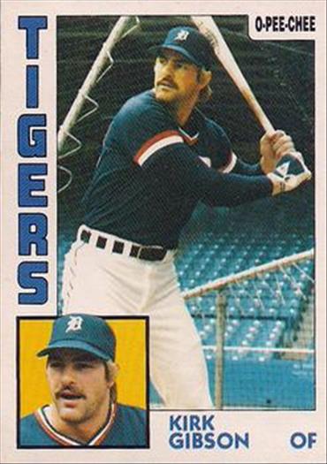 1984 O-Pee-Chee Baseball Cards 065      Kirk Gibson